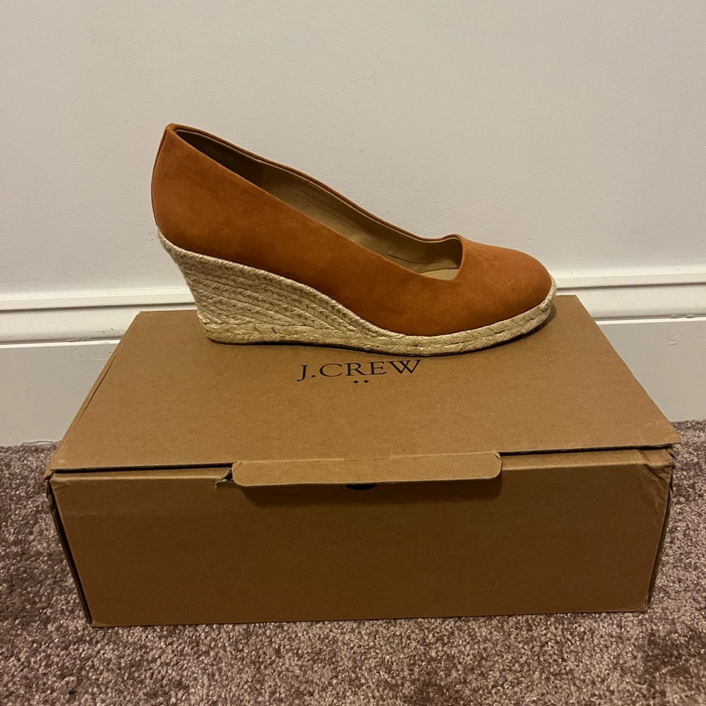 J. Crew Tan Espadrille Wedges
New never worn!!!!
